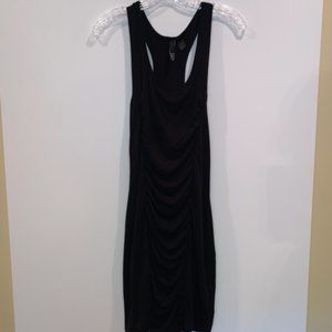ROXY Black Bodycon Ruched Dress